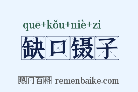 缺口镊子是什么意思的图片